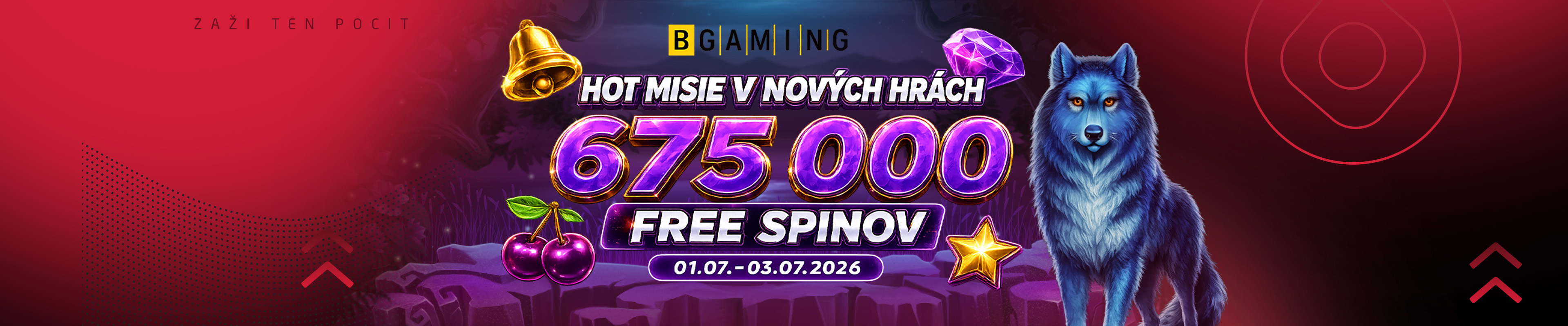 675 000 free spinov, HOT misie v nových hrách
